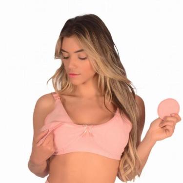 Imagem de Sutiã de Amamentação Algodão sem Bojo Reforçado Sutian Pós Parto Grávi