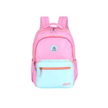 Imagem de Mochila De Costas Stitch Juvenil Escolar Passeio Meninas, Rosa