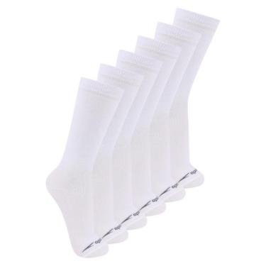 Imagem de Kit com 6 Pares de Meias Esportiva Cano Longo Speedo 8026, Branco, 39-