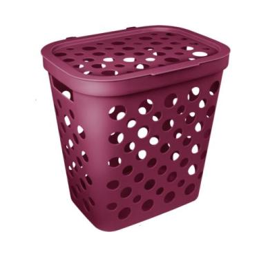Imagem de Cesto de roupa suja ou brinquedo infantil 30l usual baby para quarto d