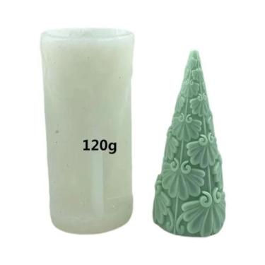 Imagem de Molde De Silicone 3D De Árvore De Natal Com Borboleta E Folha Para Sab