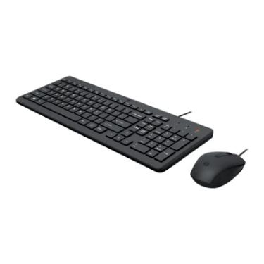 Imagem de Kit Teclado E Mouse HP 150, Com Fio, USB, Preto