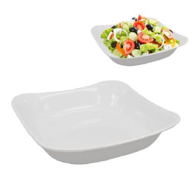 Imagem de Jogo 6 Pote Tigela Bowl 650ml Saladeira em Melamina Quadrada - Best
