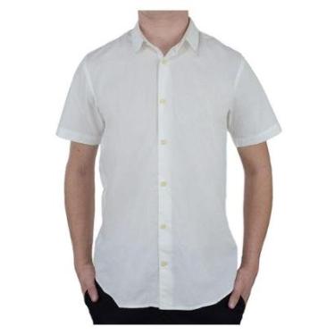 Imagem de Camisa Social Masculina MC Reserva Porto Branca - 0098-Masculino