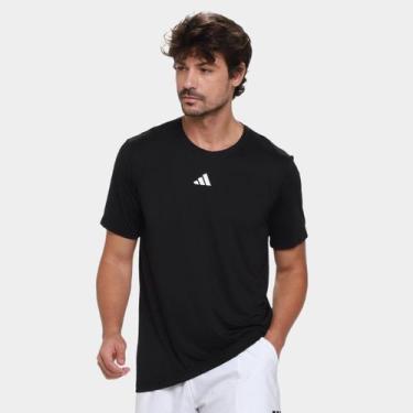 Imagem de Camiseta Adidas Treino 3S Masculina, Preto, GG