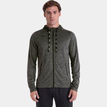 Imagem de Jaqueta Mizuno Casual Masculina, Cinza, Preto, G