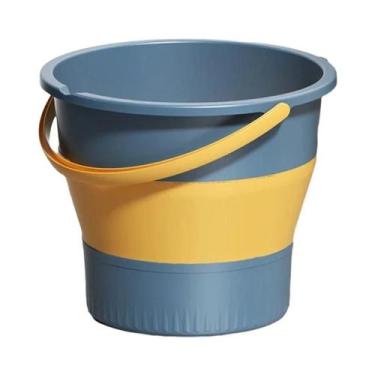 Imagem de Balde De Água Dobrável Grande 5L 10L Plástico Reforçado Durável Para L
