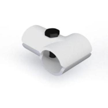 Imagem de Braçadeira Simples Para Barra Montante 1 Polegada - Ativa, Branco