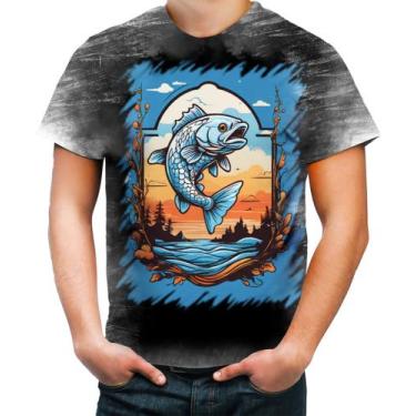 Imagem de Camiseta Desgaste Pesca Esportiva Peixes Azul Paz 4 - Kasubeck Store®,