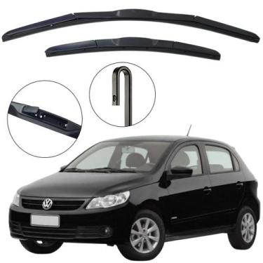 Imagem de Kit Palheta Dianteira Gol G5 2009 a 2012 Limpador de Parabrisa de Sili