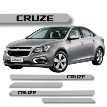 Imagem de Jogo Friso Slim Lateral Chevrolet Cruze Original com Grafia Cores:Prat