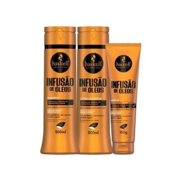 Imagem de Kit Haskell Infusão de Óleos (3 itens) 300ml/150g
