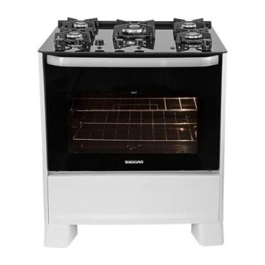 Imagem de Fogão Best Glass 5 Queimadores Branco FGVBG510BR Suggar Bivolt