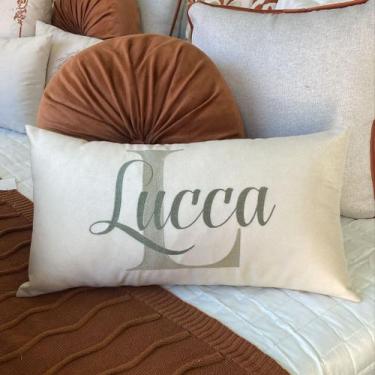 Imagem de Almofada Personalizada com Seu Nome Bordado Sua Cama Mais Linda - Almo