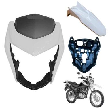 Imagem de Kit Carenagem Frontal Nxr Bros 160 modelo 2016 Até 2021 Máscara do Far