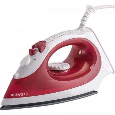 Imagem de Ferro De Passar Vapor Agratto Bravo Fc-01 Cerâmico Vermelho 110V