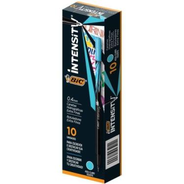 Imagem de Caneta com Ponta Porosa Intensity 0.4MM Azul Claro CX.C/10 - BIC