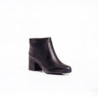 Imagem de Bota Feminina Cano Curto Clássica em Couro Bottero Tamanho:38Cor:Caram