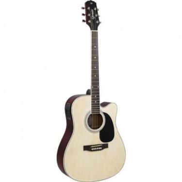 Imagem de Violão Giannini Eletroacústico Dreadnought Aço Gdc-1 Ceq Nat