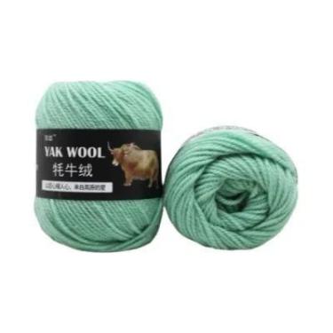 Imagem de Fio De Lã Misturada De Cashmere De Yak E Merino Para Tricô E Crochê De