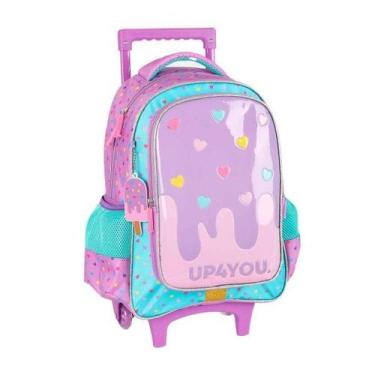 Imagem de Mochila Escolar Meninas Estampa Sorvete Com Rodinhas UP4YOU