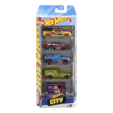 Imagem de Pack 5 Hot Wheels Hot Wheels City Jbj75