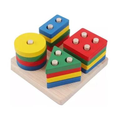 Imagem de Cordenação Motora Montessori Brinquedo Infantil - Crowned Store Oficia