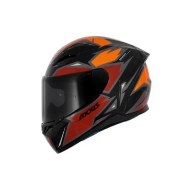 Imagem de Capacete Axxis Esportivo Moto Preto Fosco Lançamento Draken, RED B5, 6