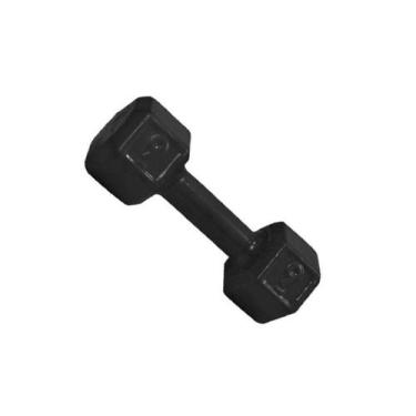 Imagem de Halter Sextavado Emborrachado Para Musculação Academia 09 kg - Niterói