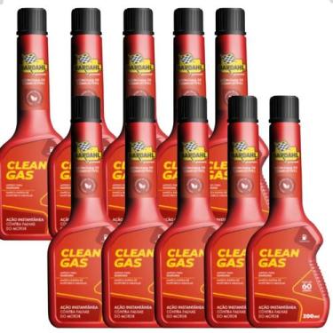 Imagem de 10 Un Aditivo Combustível Bardahl Clean Gas Gasolina 200ml Cor:Frasco 