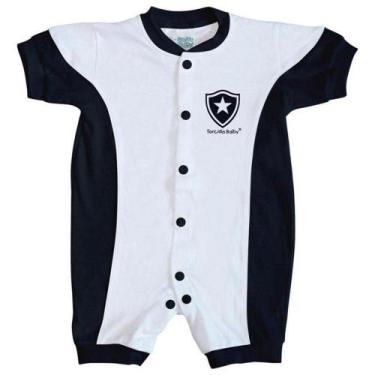 Imagem de Macacão Bebê Botafogo Branco Manga Curta - Torcida Baby, GG, Branco, P