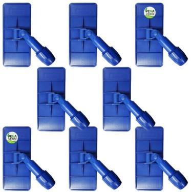 Imagem de Kit 40 Unidades Suporte Limpa Tudo LT Azul Mop Articulado 360 Com Garr