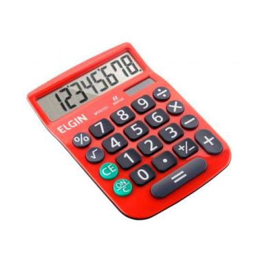 Imagem de Calculadora Mesa Visor 8 Dig. Vermelha Mv-4131 Elgin