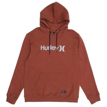 Imagem de Moletom Hurley Canguru One&Only WT25 Masculino Marrom, M, Brown