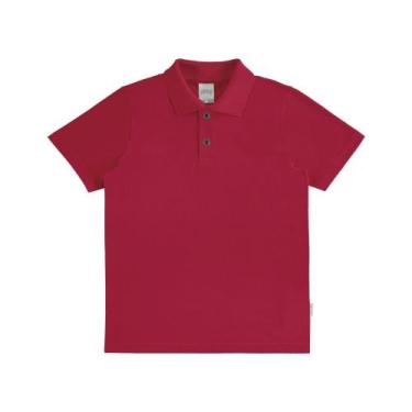 Imagem de Camiseta Polo Infantil Menino Alakazoo Ref 149, 4, Vermelho