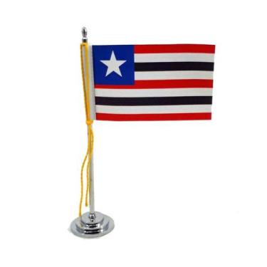 Imagem de Mini Bandeira Mesa Estado Maranhão mastro 15 cm - SP Bandeiras 