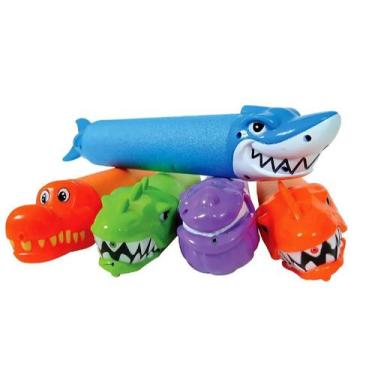 Imagem de Lança água infantil bichinhos sortidos MOR, Kit c/4 lança aguas