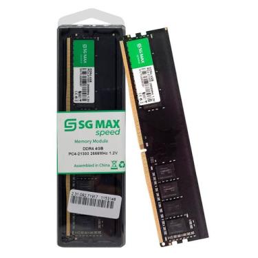 Imagem de Memoria 4gb Ddr4 2666 Cl 21 1.2V Desktop UDIMM SGM4GL2666CL21D SGMAX