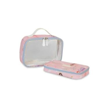 Imagem de Necessaire Kids Masterbag Princesas Rosa