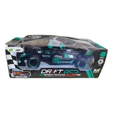 Imagem de Carrinho Controle Remoto Fórmula 1 Solta Fumaça Recarregável - Racing