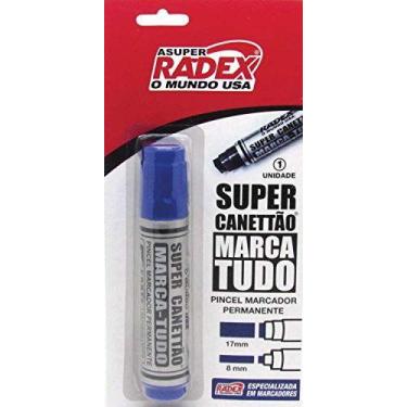 Imagem de Pincel Marcador Permanente Super Canetao 17Mm Azul - RADEX