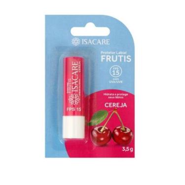 Imagem de Protetor hidratante labial cereja fps 15 3,5g isacare