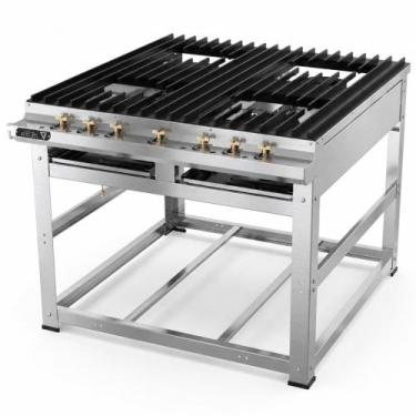 Imagem de Fogao 4 Bocas 50X50cm Gas Glp Nova Era Nev-22 Baixa Pressao Inox - Ven