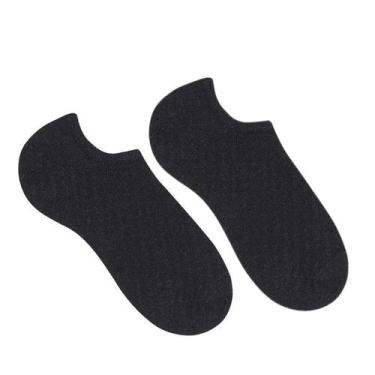 Imagem de Kit 6 Meia Sapatilha Invisível Masculina Algodão Selene 8060, 44-48, P