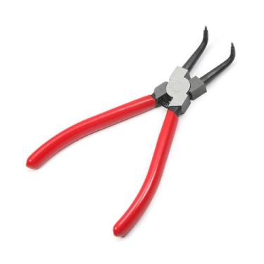 Imagem de Alicate Utoolmart 7" para anel elástico interno com ponta curva de 90