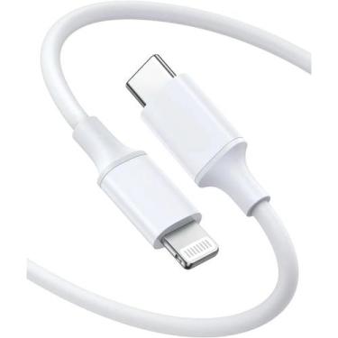 Imagem de Cabo Turbo 27W USB C Para Lightning 1 Metro Branco Kingo
