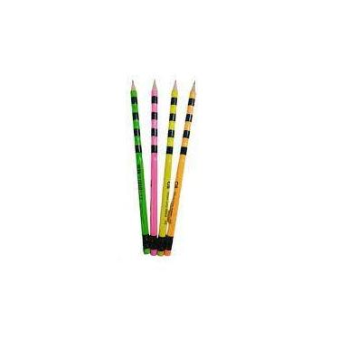 Imagem de Lápis HB Wave Grip Neon da CIS - Ideal para Escritório e Escola, Laran