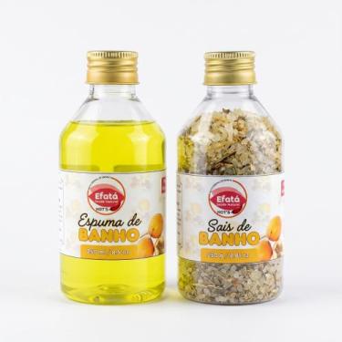 Imagem de Kit Espuma Sal Banho Aromaterapia Espumante MARACUJA GRANDE - Efatá