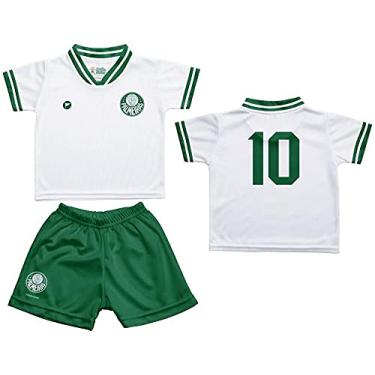 Imagem de Conjunto Bebê Palmeiras Uniforme Branco - Torcida Baby