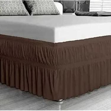 Imagem de SAIA PARA CAMA BOX QUEEN (MARROM)